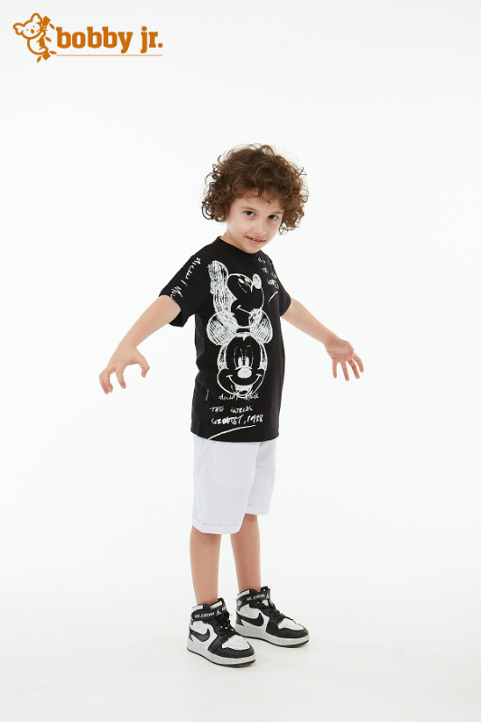 Siyah Mickey Mouse T-shirt