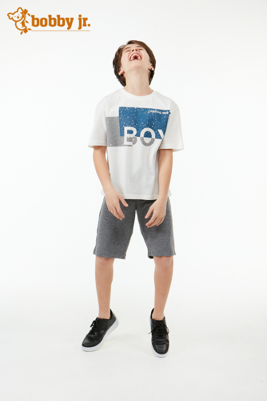 BOY baskılı t-shirt